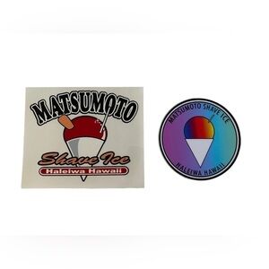 BUNDLE of 2 Matsumoto Shave Ice Stickers
